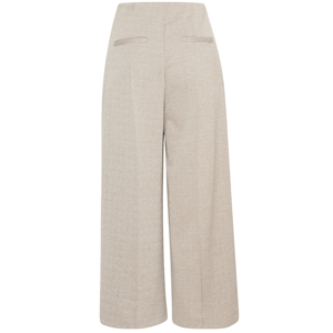 Ichi Kate Jacquard Cropped Wide Trouser